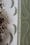Вълнен класически зелен килим Премиум