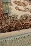 Вълнен килим с ресни Палас