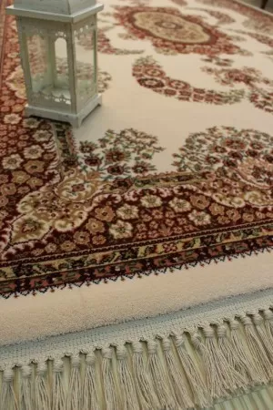 Вълнен килим с ресни Палас