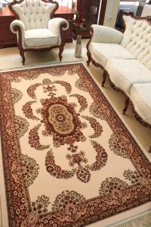 Вълнен килим с ресни Палас