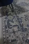 Вълнен килим Антик в синьо
