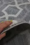 Сив килим Матрикс мароканска шарка