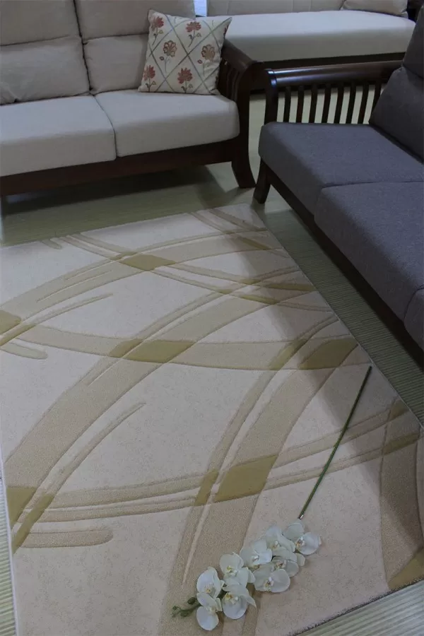 Вълнен килим Премиум на черти