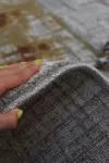 Абстрактен килим Матрикс в сиво и жълто