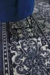 Син вълнен килим Премиера