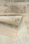 Абстрактен вълнен килим Белла с жълто