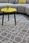 Сив килим Матрикс мароканска плочка