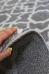 Сив килим Матрикс мароканска плочка