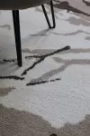 Бял килим Супер софт мрамор