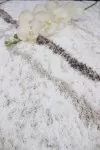 Бял мек килим Флъфи на линии