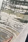 Акрилен килим Експириънс в жълто и зелено