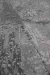 Сив килим Призма бамбук, вискоза и акрил