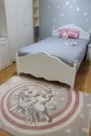 Розов детски килим Юникорн с еднорог