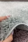 Шаги килим Пъфи светла мента