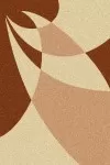 Кафяв килим Тренди на геометрични фигури