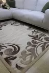 Бежов килим Тренди с флорални мотиви