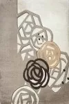 Бежово-кафяв килим Фъни на рози